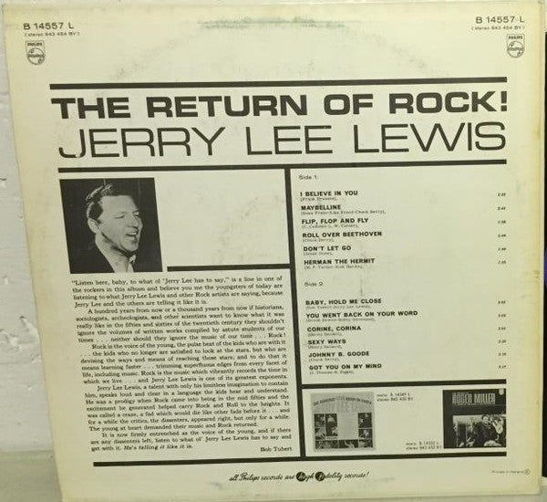 Jerry Lee Lewis - The Return Of Rock! (LP Tweedehands)