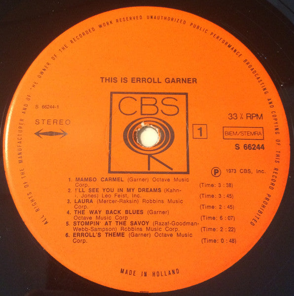 Erroll Garner - This Is Erroll Garner (LP Tweedehands)