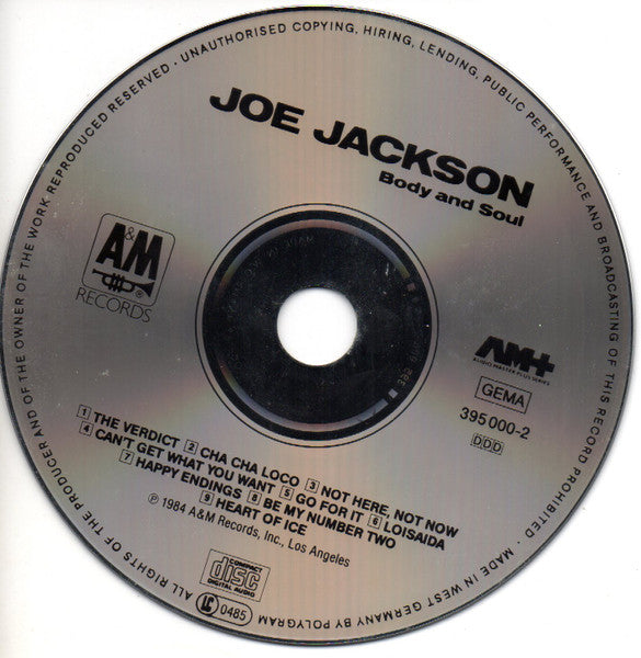 Joe Jackson - Body And Soul (CD Tweedehands) - Discords.nl