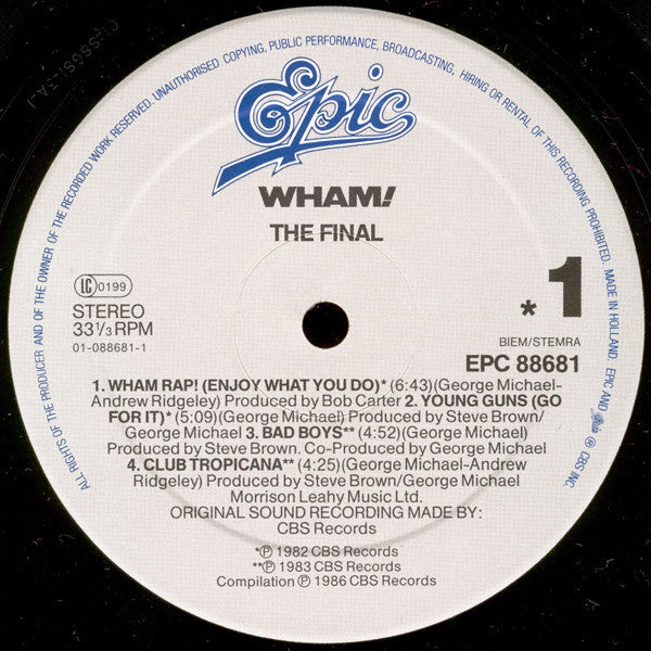 Wham! - The Final (LP Tweedehands)