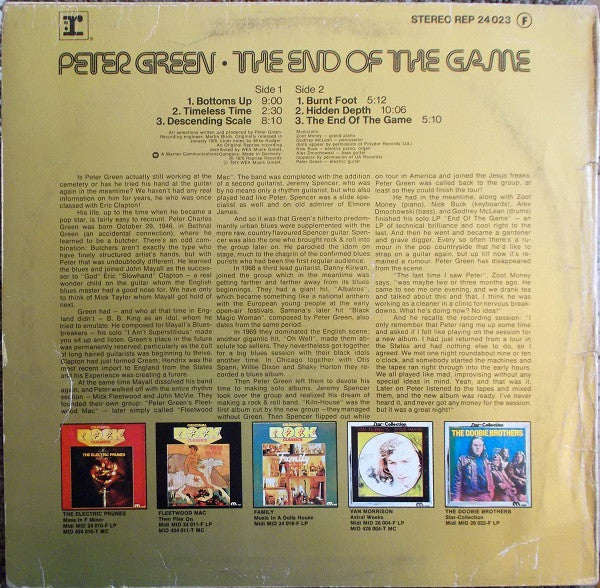 Peter Green - The End Of The Game (LP Tweedehands)