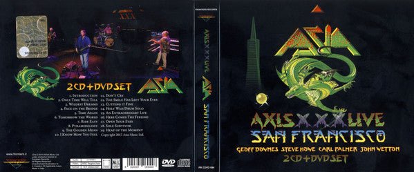 Asia - Axis XXX Live San Francisco (CD)