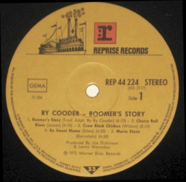 Ry Cooder - Boomer's Story (LP Tweedehands)