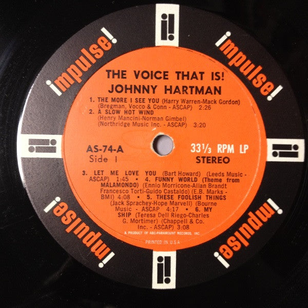 Johnny Hartman - The Voice That Is! (LP Tweedehands)