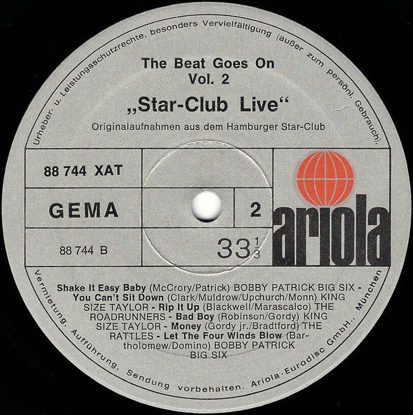 Various - The Beat Goes On Vol. 2 "Star-Club Live" (LP Tweedehands)