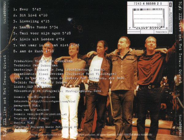 Bløf - XXL (Live Met Het Zeeuws Orkest) (CD Tweedehands)