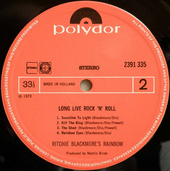 Rainbow - Long Live Rock 'N' Roll (LP Tweedehands)