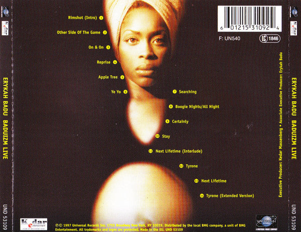 Erykah Badu - Baduizm Live (CD Tweedehands) - Discords.nl