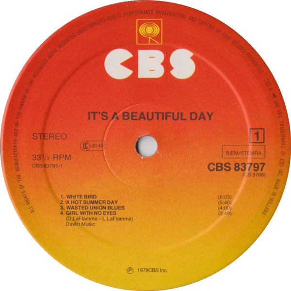 It's A Beautiful Day - It's A Beautiful Day (LP Tweedehands) - Discords.nl