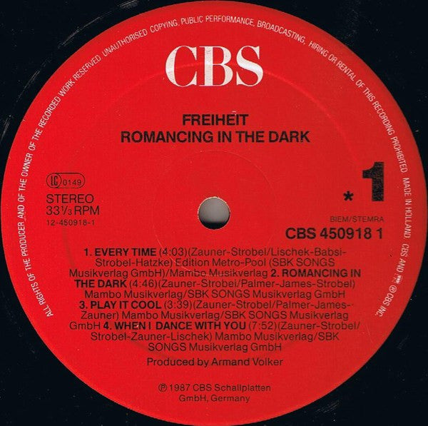 Münchener Freiheit - Romancing In The Dark (LP Tweedehands) - Discords.nl