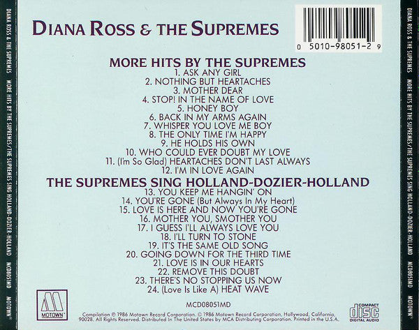 Supremes, The - More Hits By The Supremes / The Supremes Sing Holland-Dozier-Holland (CD)