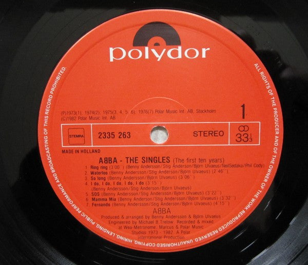 ABBA - The Singles - The First Ten Years (LP Tweedehands)