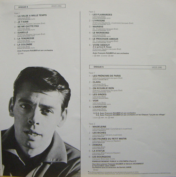 Jacques Brel - Intégrale Des Chansons De 1954 à 1962 (LP Tweedehands) - Discords.nl