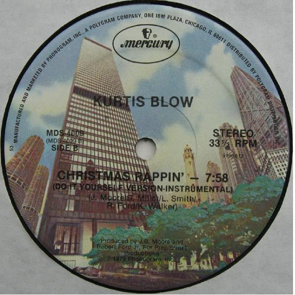 Kurtis Blow - Christmas Rappin' (12" Tweedehands)