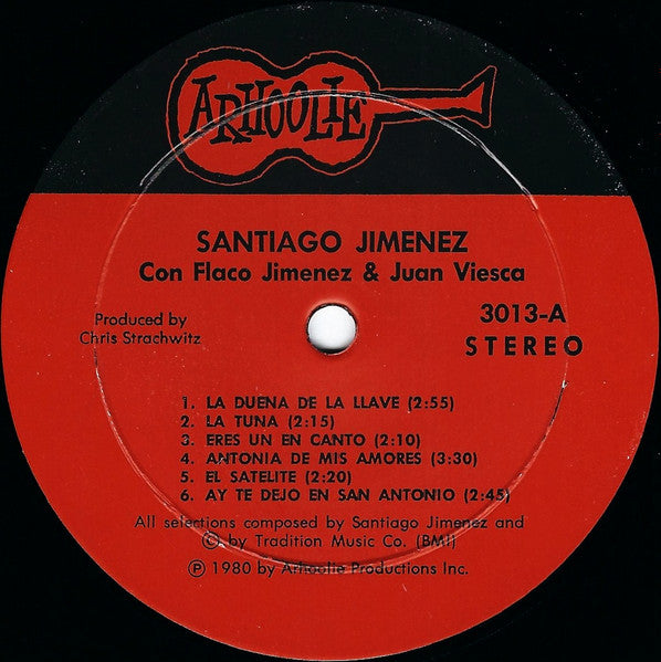 Santiago Jiménez Con Flaco Jimenez Y Juan Viesca - Santiago Jimenez Con Flaco Jimenez Y Juan Viesca (LP Tweedehands)