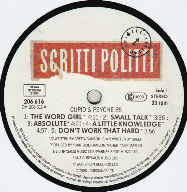 Scritti Politti - Cupid & Psyche 85 (LP Tweedehands)