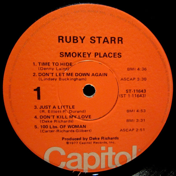Ruby Starr - Smokey Places (LP Tweedehands)