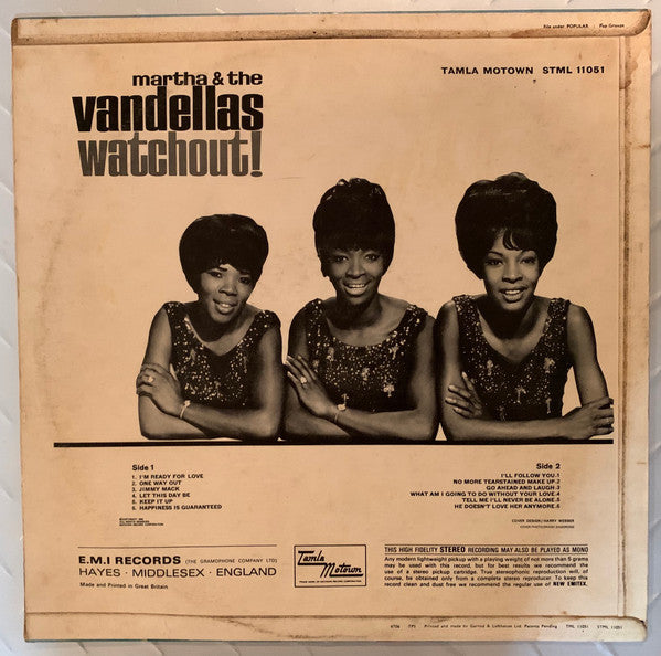 Martha Reeves & The Vandellas - Watchout! (LP Tweedehands)