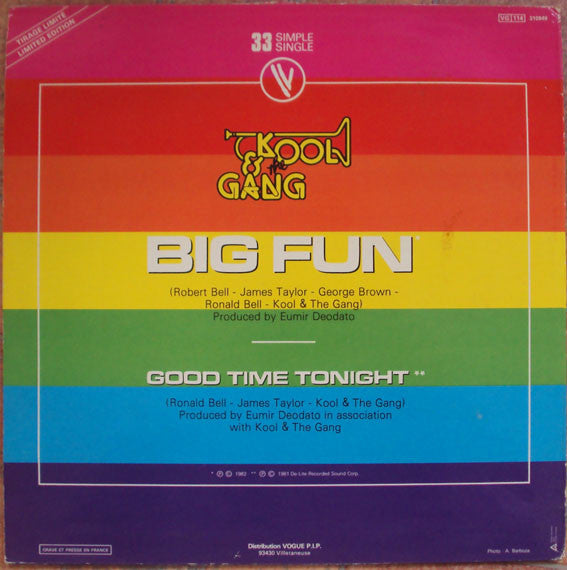 Kool & The Gang - Big Fun / Good Time Tonight (12" Tweedehands)