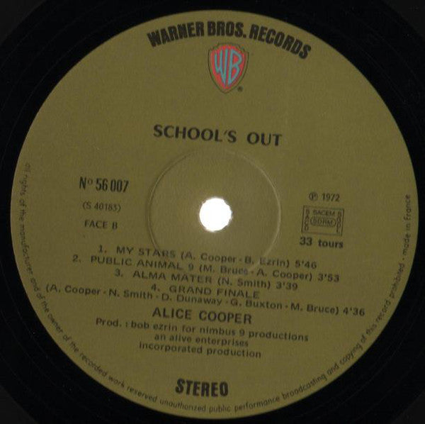 Alice Cooper - School's Out (LP Tweedehands)