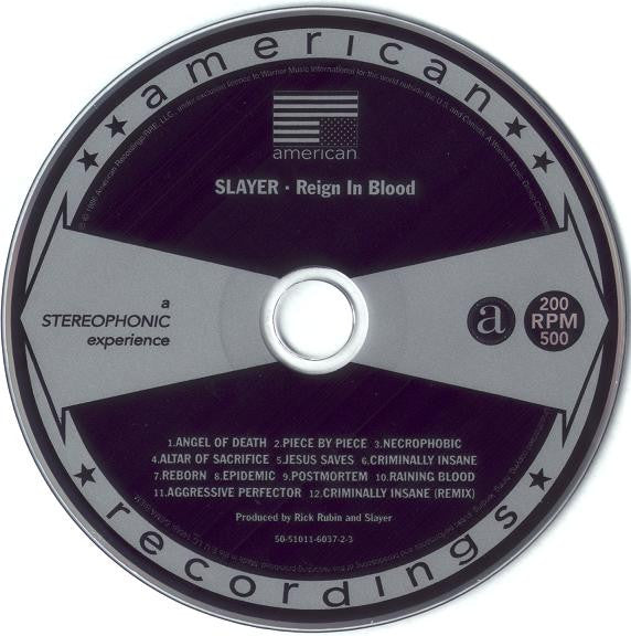 Slayer - Reign In Blood (CD)