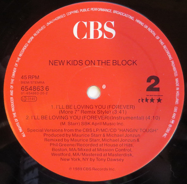 New Kids On The Block - I'll Be Loving You (Forever) (12" Tweedehands)