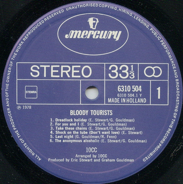 10cc - Bloody Tourists (LP Tweedehands)