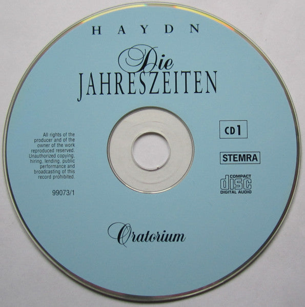 Joseph Haydn - Annegeer Stumphius, Alexander Stevenson, Wolfgang Schöne, Gächinger Kantorei Stuttgart, Bachcollegium Stuttgart, Helmuth Rilling - Die Jahreszeiten (Oratorium) (CD Tweedehands)