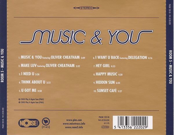 Room 5 - Music & You (CD)