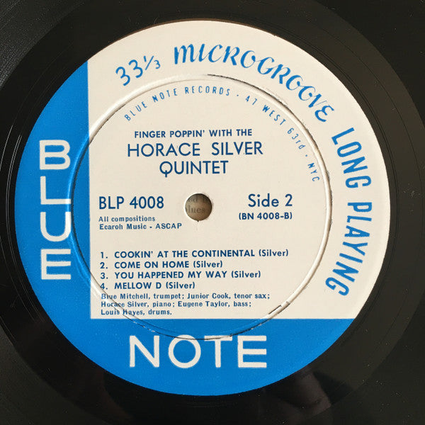 Horace Silver Quintet, The - Finger Poppin' With The Horace Silver Quintet (LP Tweedehands) - Discords.nl