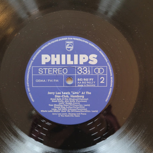 Jerry Lee Lewis And Nashville Teens, The - "Live" At The Star-Club, Hamburg (LP Tweedehands)