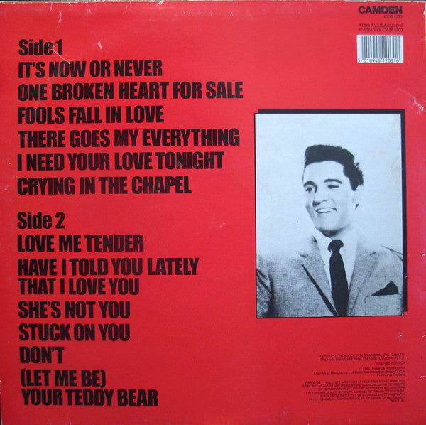 Elvis Presley - It's Now Or Never (LP Tweedehands)