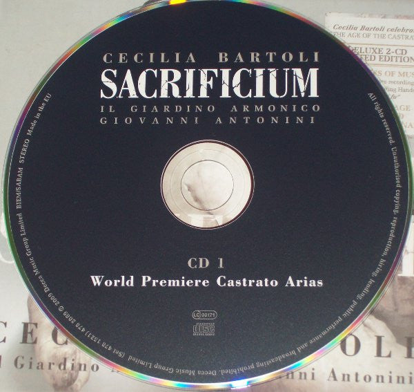 Cecilia Bartoli, Il Giardino Armonico, Giovanni Antonini - Sacrificium (CD)