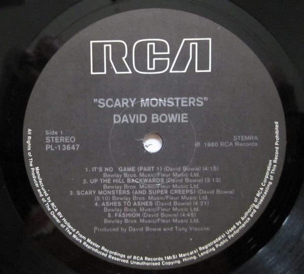 David Bowie - Scary Monsters (LP Tweedehands)