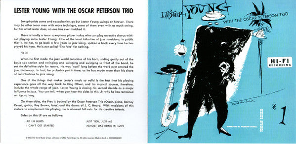 Lester Young With Oscar Peterson Trio, The - Lester Young With The Oscar Peterson Trio (CD Tweedehands)