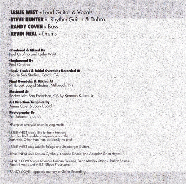 Leslie West - Dodgin' The Dirt (CD Tweedehands)
