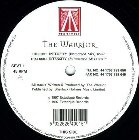 Warrior (2), The - Intensity (12" Tweedehands)