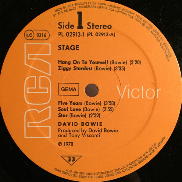 David Bowie - Stage (LP Tweedehands)