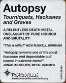 Autopsy - Tourniquets, Hacksaws And Graves (CD) - Discords.nl