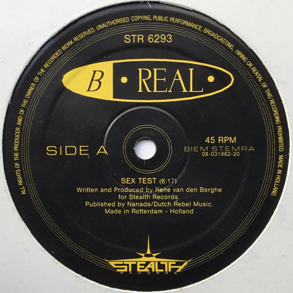 B Real - Sex Test (12" Tweedehands)