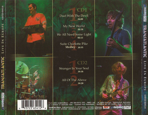 TransAtlantic - Live In Europe (CD)