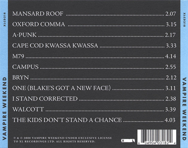 Vampire Weekend - Vampire Weekend (CD Tweedehands) - Discords.nl