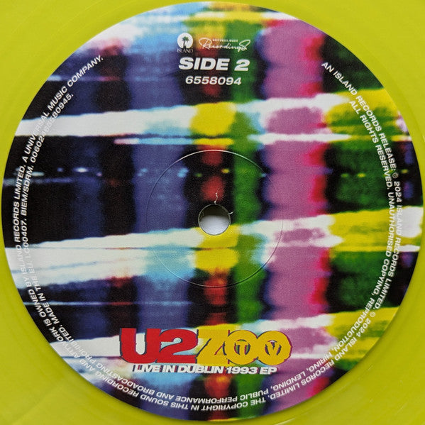 U2 - Zoo TV (Live In Dublin 1993) (12-inch)