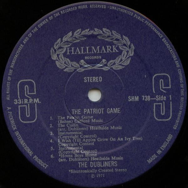 Dubliners, The - The Patriot Game (LP Tweedehands)