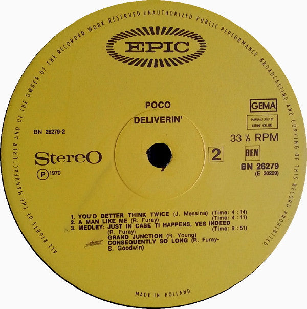 Poco (3) - Deliverin' (LP Tweedehands)