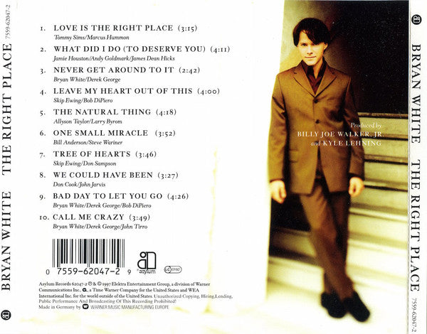 Bryan White - The Right Place (CD Tweedehands) - Discords.nl