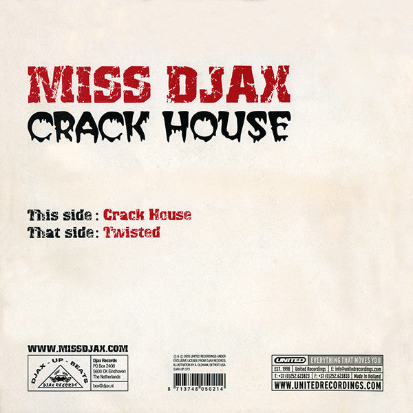 Miss Djax - Crack House (12" Tweedehands)