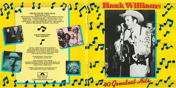 Hank Williams - 40 Greatest Hits (CD Tweedehands) - Discords.nl