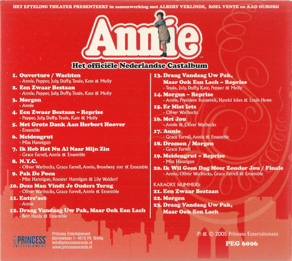 Various - Annie (Het Officiële Nederlandse Castalbum) (CD Tweedehands)