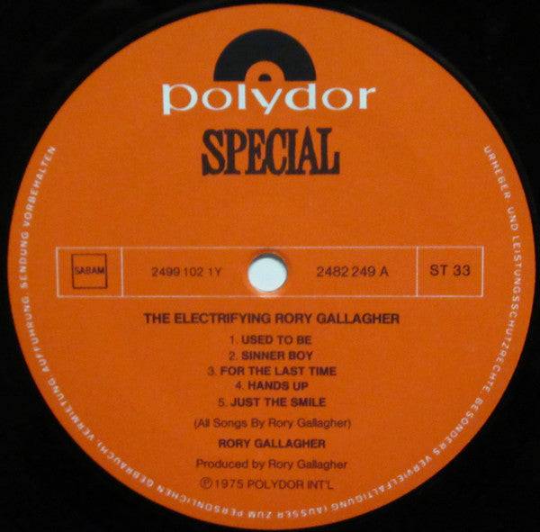 Rory Gallagher - The Electrifying Rory Gallagher (LP Tweedehands)